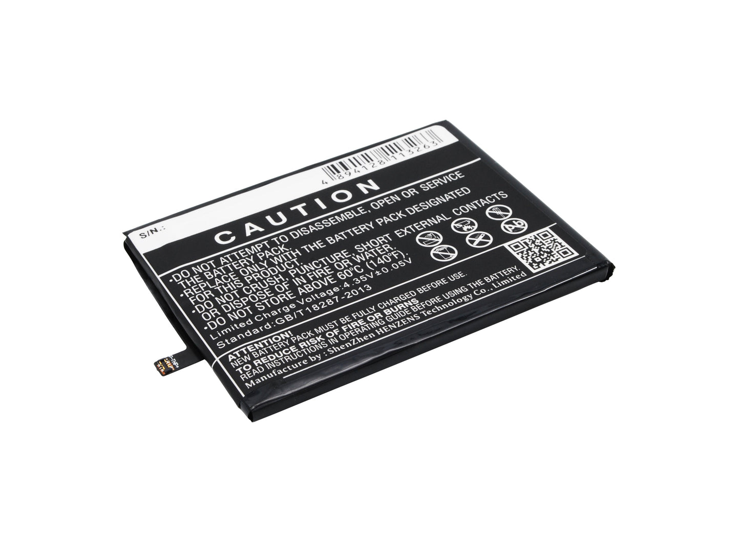 Replacement Battery for Wiko FEVER – Mobile, SmartPhone – 3000mAh / 11.40Wh / 3.8V