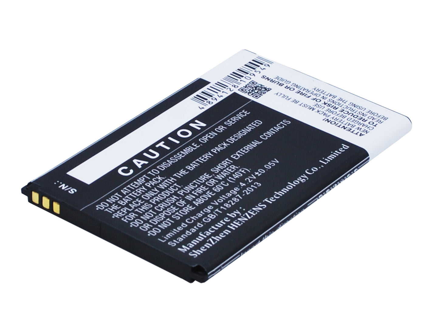 Replacement Battery for Wiko LENNY 2 – Mobile, SmartPhone – 1800mAh / 6.66Wh / 3.7V