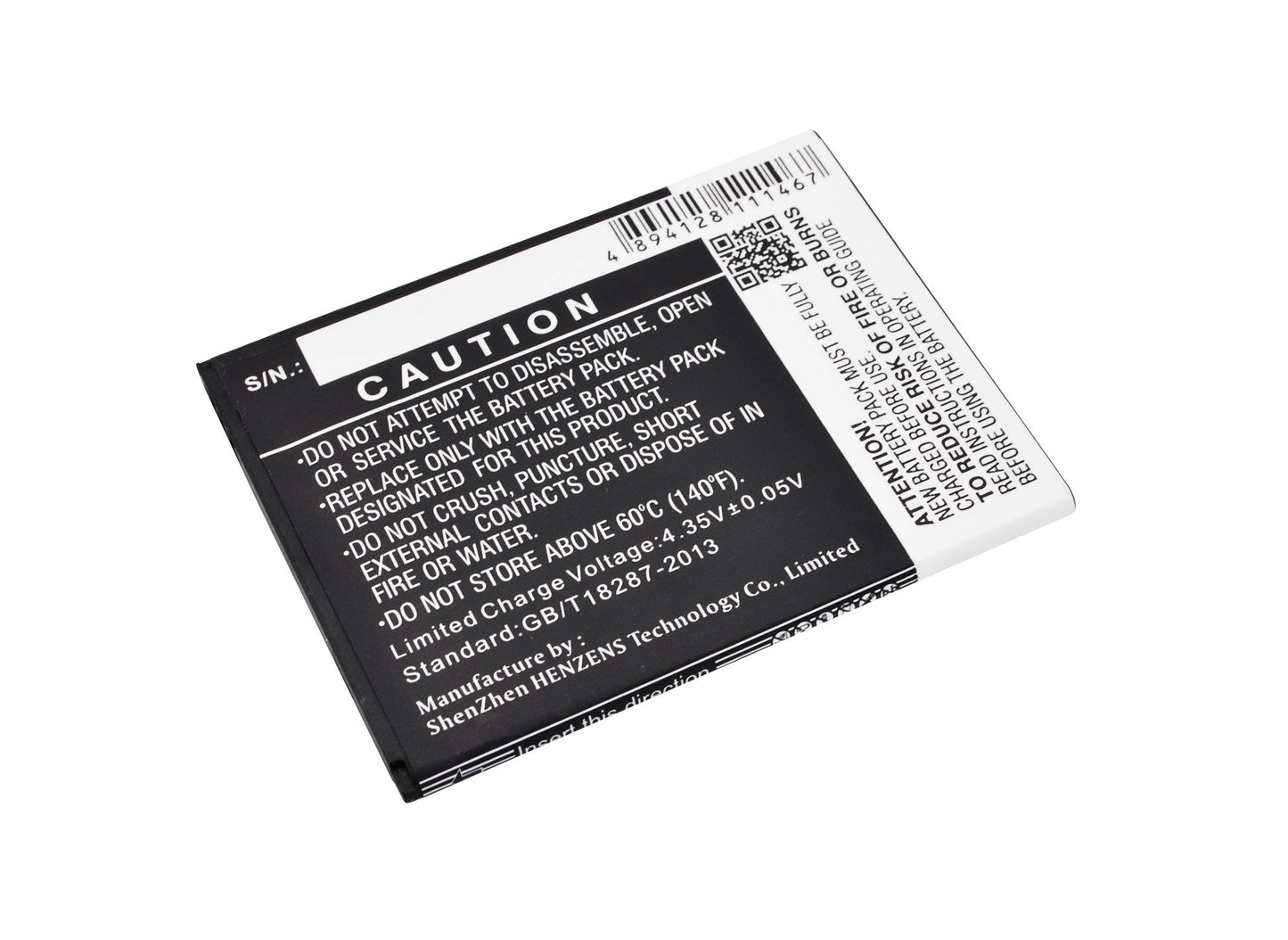 Replacement Battery for Wiko Pulp 3G – Mobile, SmartPhone – 2500mAh / 9.50Wh / 3.8V
