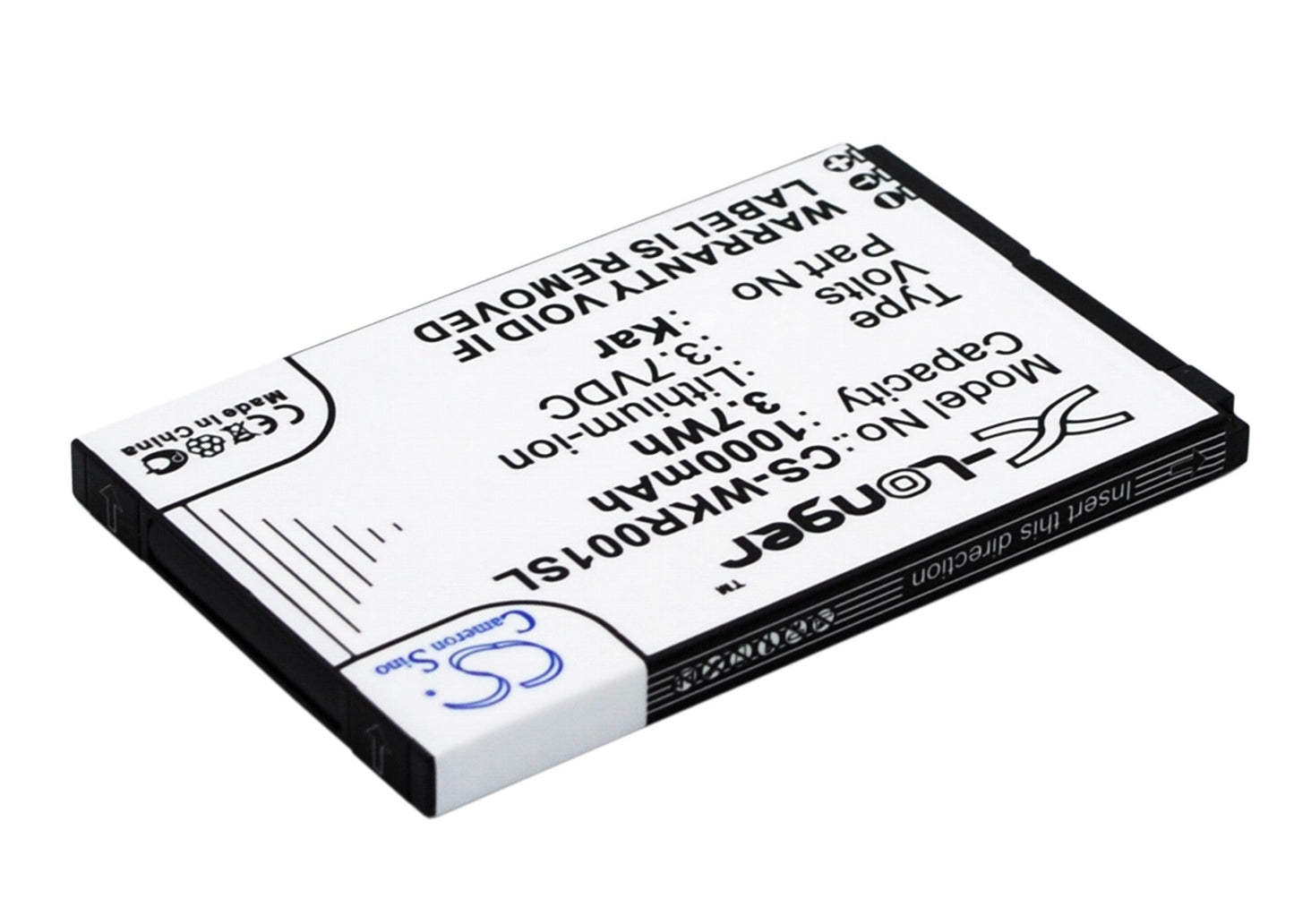 Replacement Battery for Wiko FiJi – Mobile, SmartPhone – 1000mAh / 3.70Wh / 3.7V