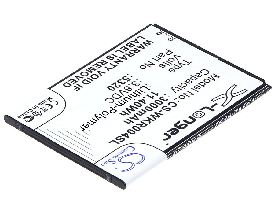 Replacement Battery for Wiko RIDGE FAB – Mobile, SmartPhone – 3000mAh / 11.40Wh / 3.8V