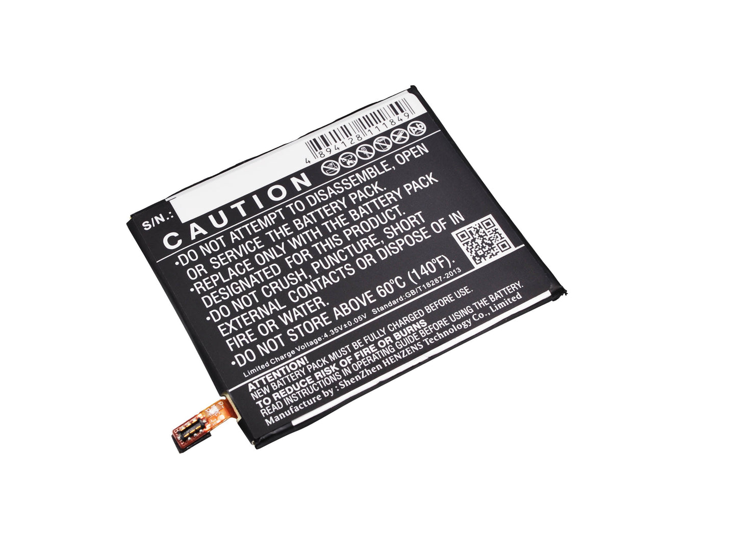 Replacement Battery for Wiko Highway Pure – Mobile, SmartPhone – 2000mAh / 7.60Wh / 3.8V