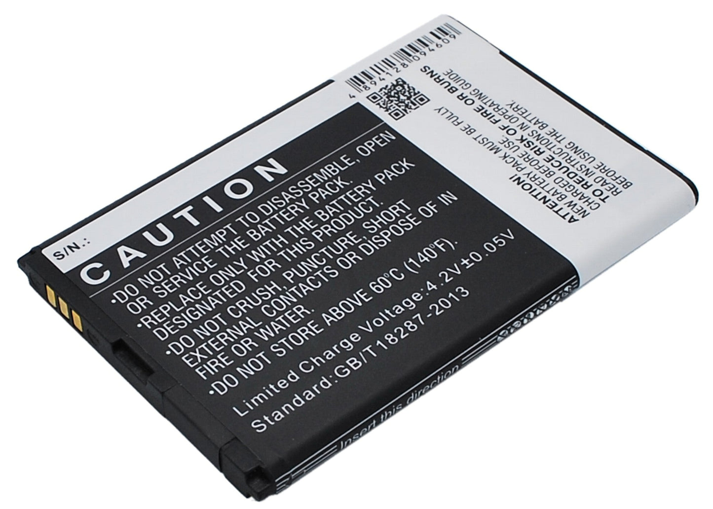 Replacement Battery for Wiko Ozzy – Mobile, SmartPhone – 1400mAh / 5.18Wh / 3.7V