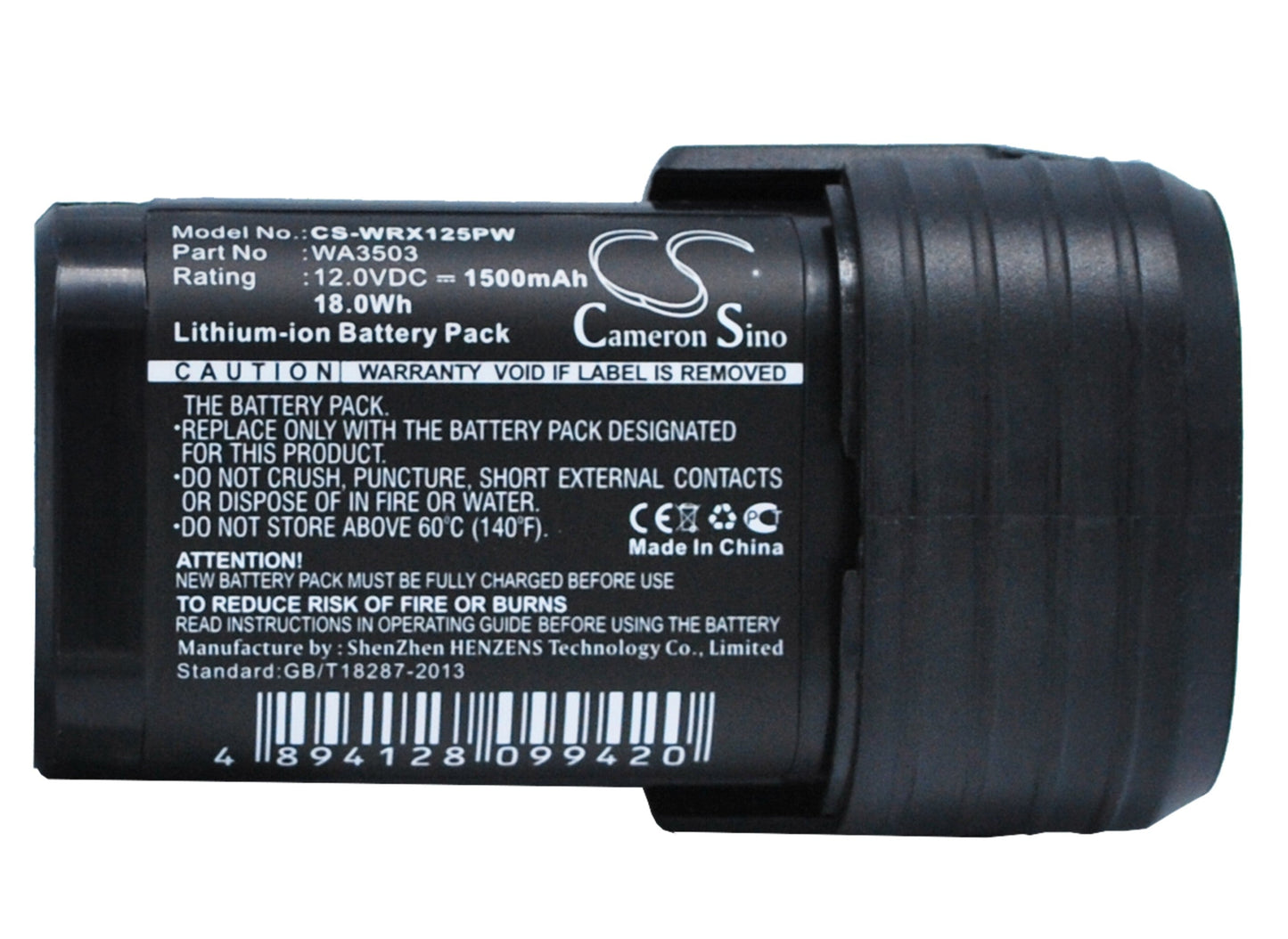 Replacement Battery for Worx H3 WX382 – Power Tools – 1500mAh / 18.00Wh / 12.0V
