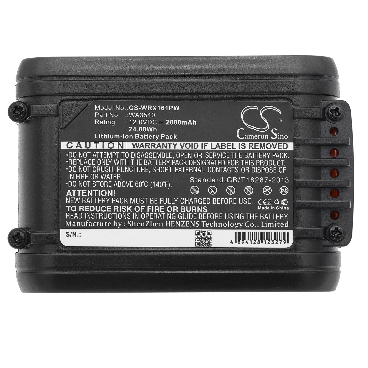 Replacement Battery for Worx WU137 – Power Tools – 2000mAh / 24.00Wh / 12.0V