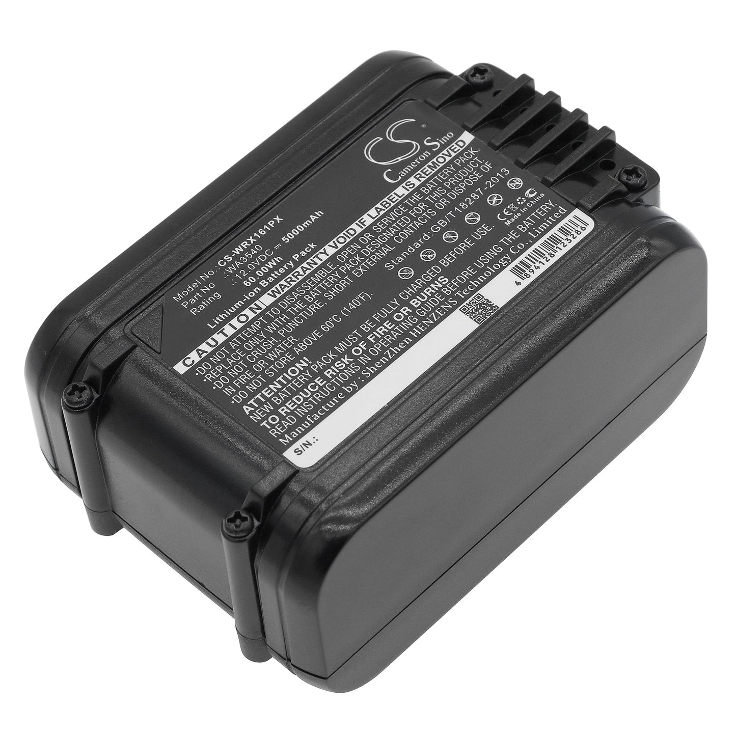 Replacement Battery for Worx WU137 – Power Tools – 5000mAh / 60.00Wh / 12.0V