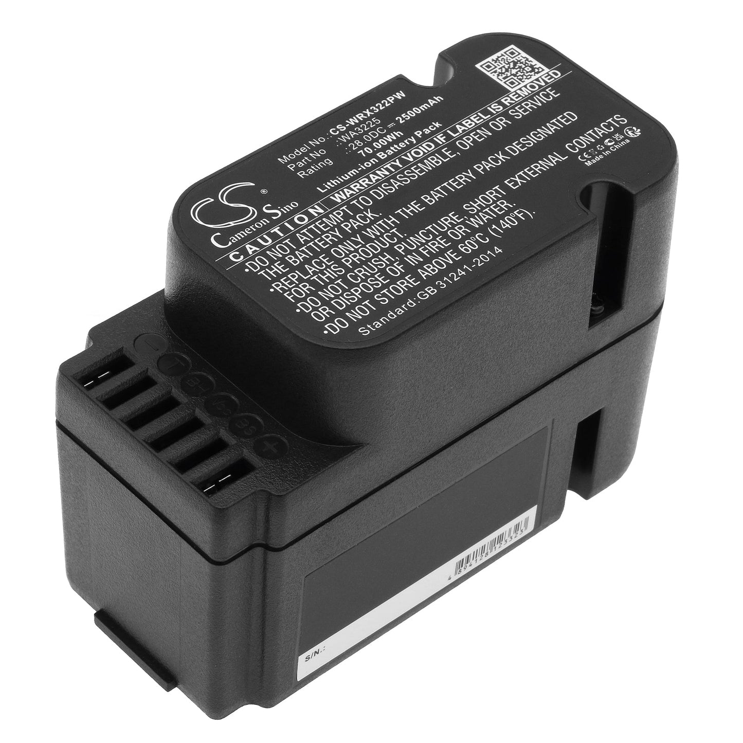 Replacement Battery for Worx Landroid L1500 – Lawn Mowers – 2500mAh / 70.0Wh / 28.0V