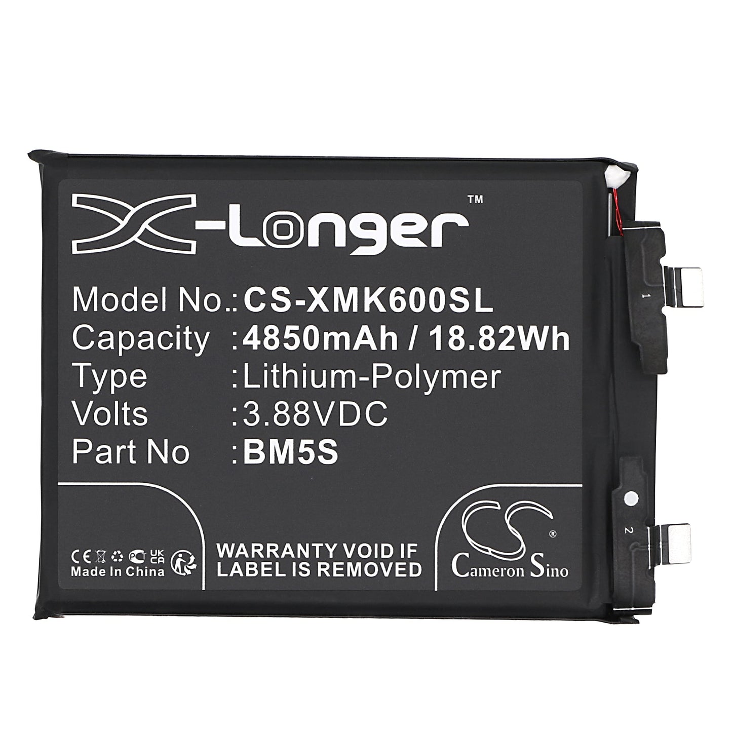 Replacement Battery for Xiaomi 13T Pro – Mobile, SmartPhone – 4850mAh / 18.82Wh / 3.88V