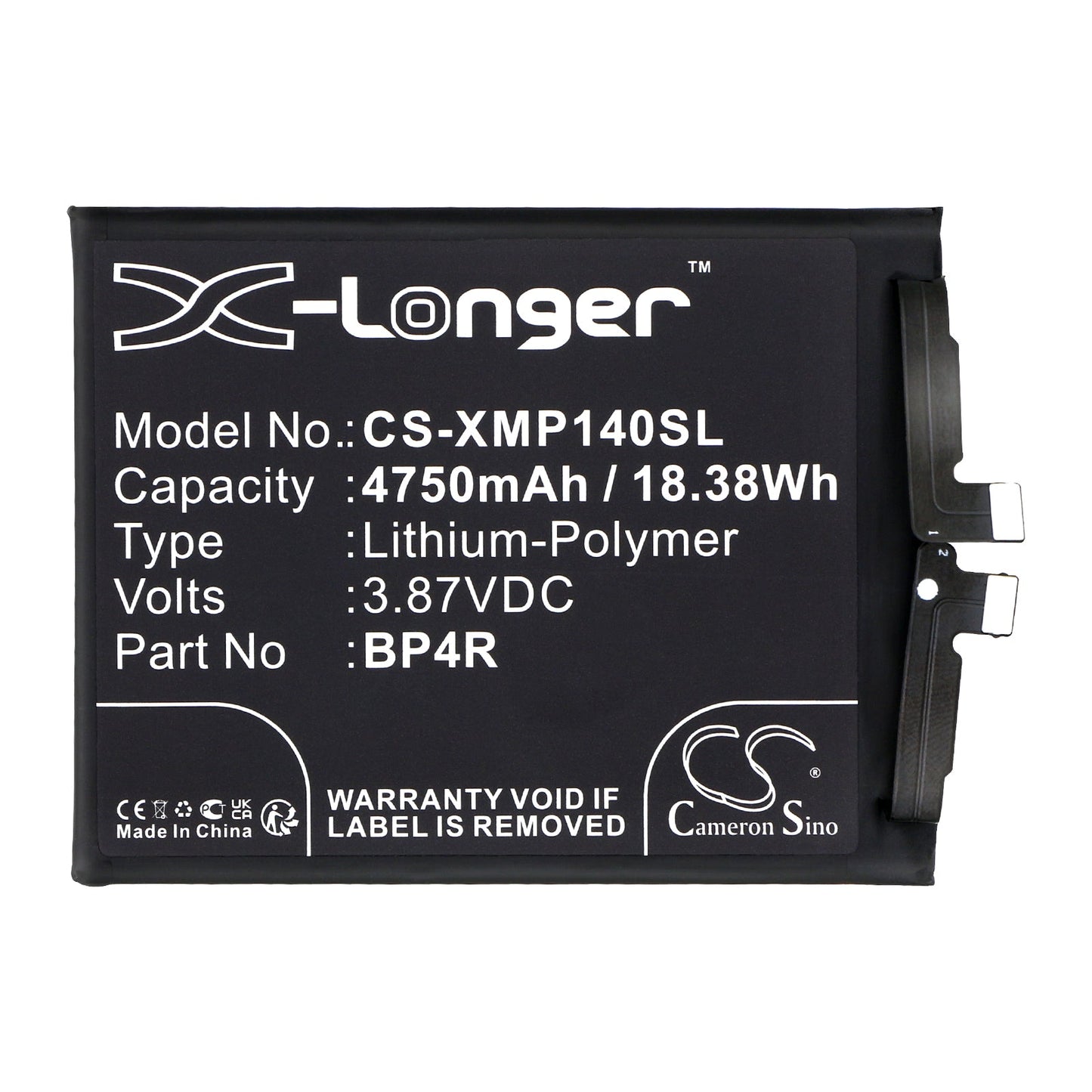 Replacement Battery for Xiaomi 14 Pro – Mobile, SmartPhone – 4750mAh / 18.38Wh / 3.87V
