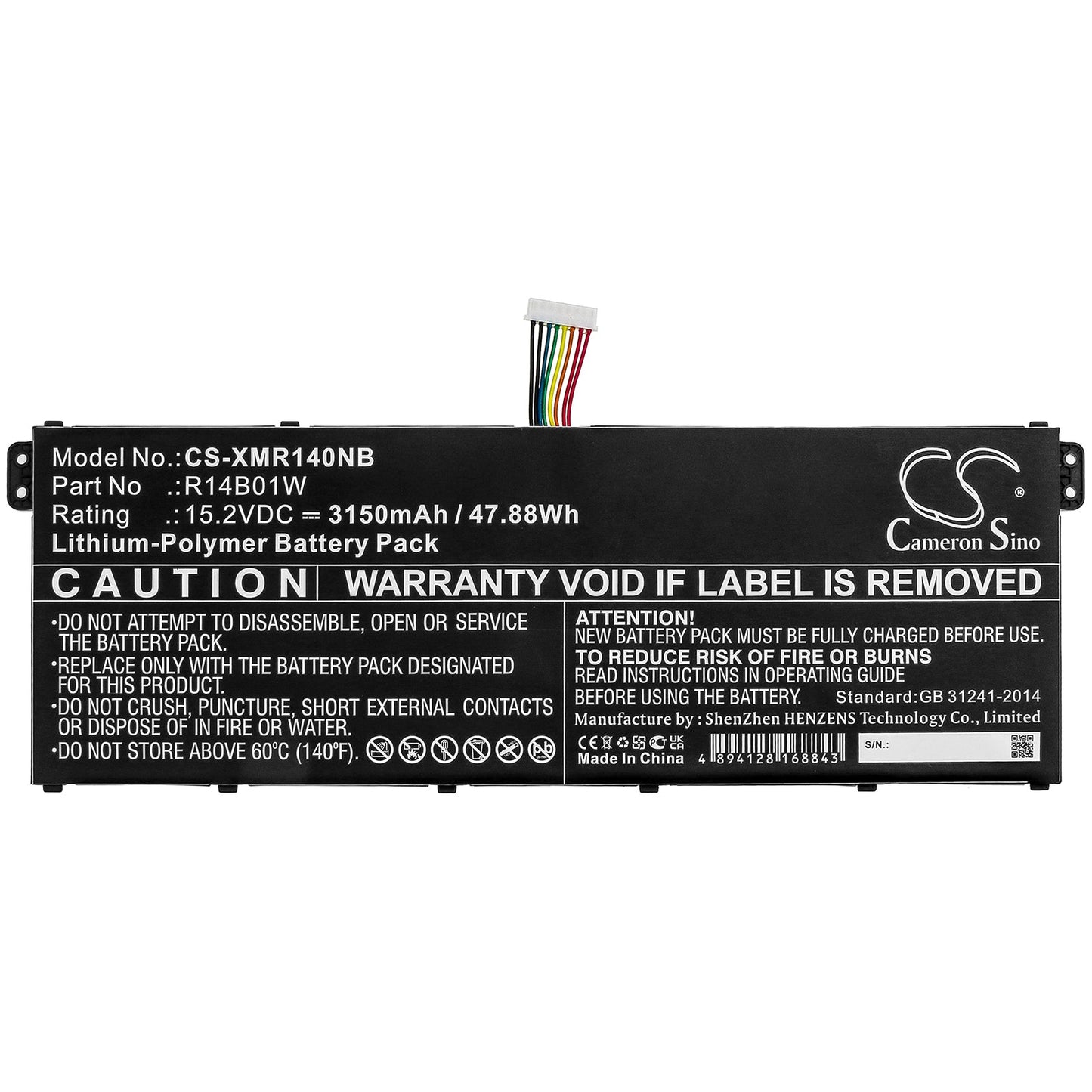 Replacement Battery for Xiaomi Redmi Book 14 – Notebook, Laptop – 3150mAh / 47.88Wh / 15.2V
