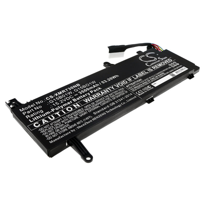 Replacement Battery for Xiaomi 171502-AD – Notebook, Laptop – 3500mAh / 53.20Wh / 15.2V