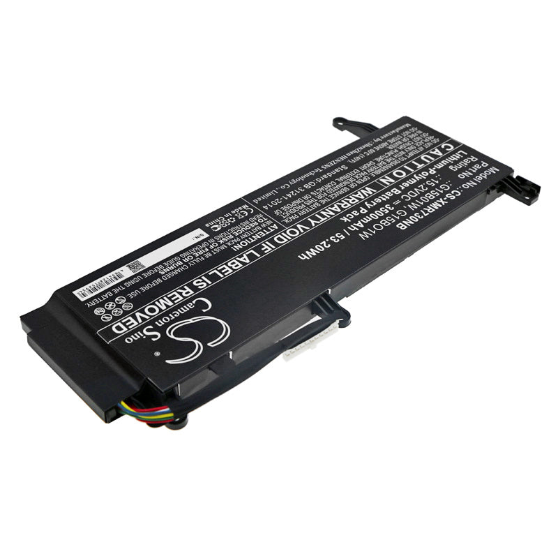 Replacement Battery for Xiaomi 171502-AD – Notebook, Laptop – 3500mAh / 53.20Wh / 15.2V