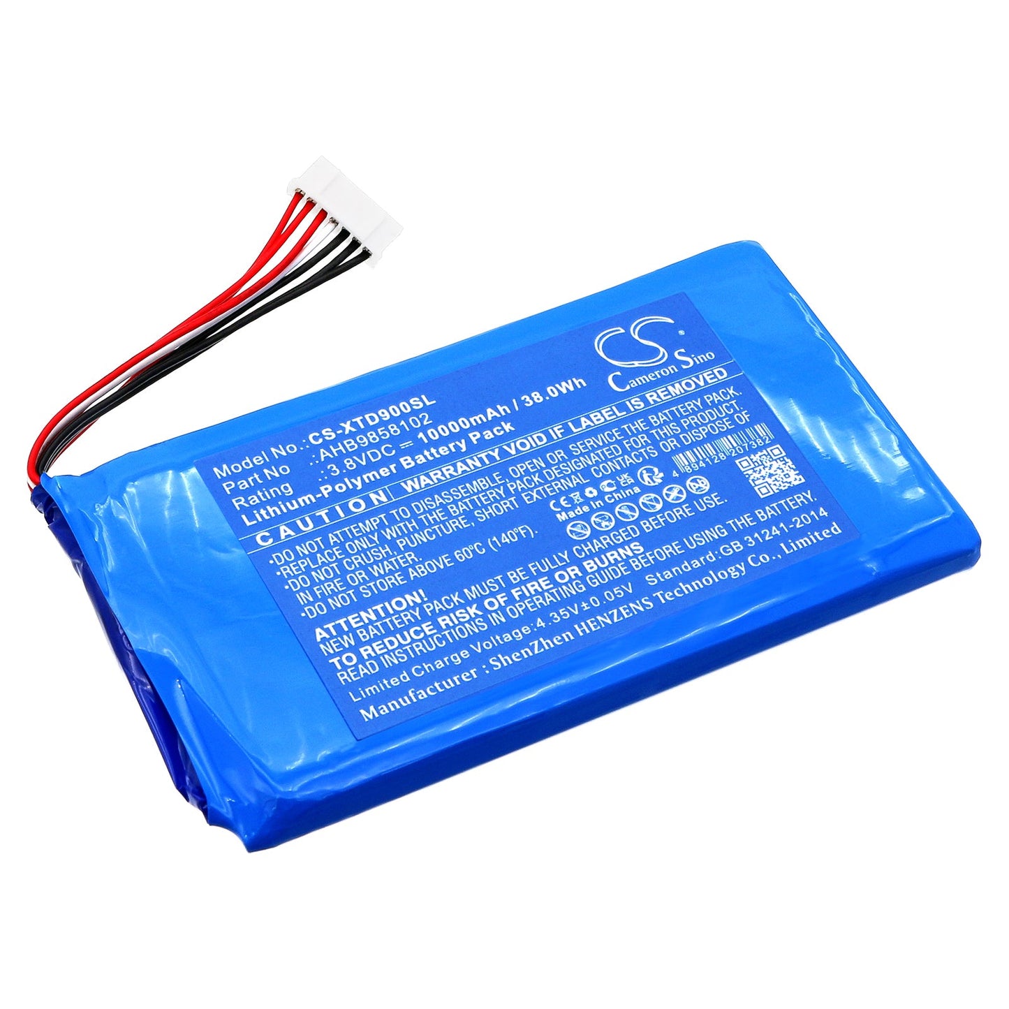 Replacement Battery for XTOOL AutoProPAD G2 Turbo G2T Key Pr – Diagnostic Scanner – 10000mAh / 38.0Wh / 3.8V