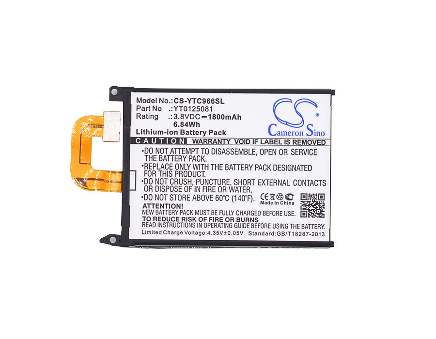 Replacement Battery for YOTAPHONE C9660 – Mobile, SmartPhone – 1800mAh / 6.84Wh / 3.8V