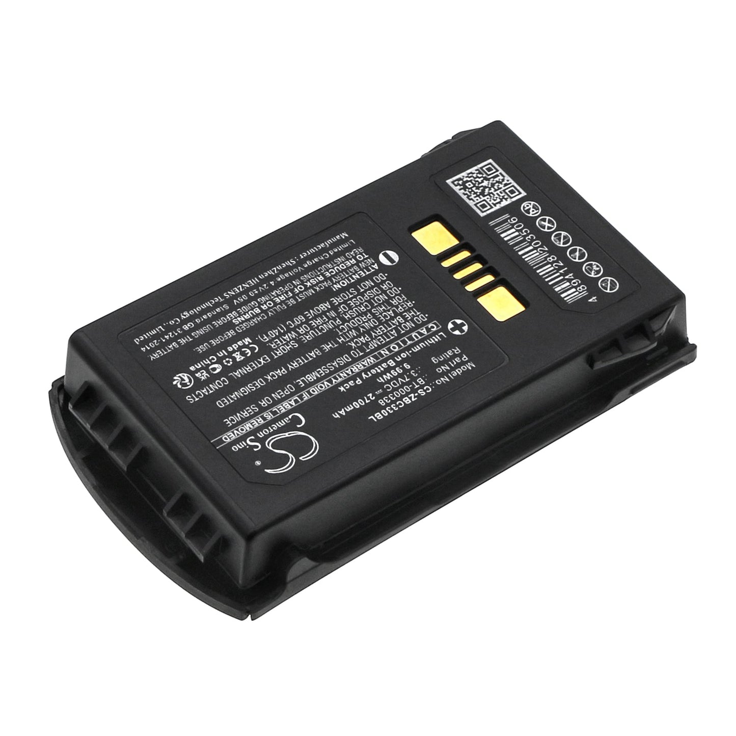Replacement Battery for Zebra MC33 – Barcode Scanner – 2700mAh / 9.99Wh / 3.7V