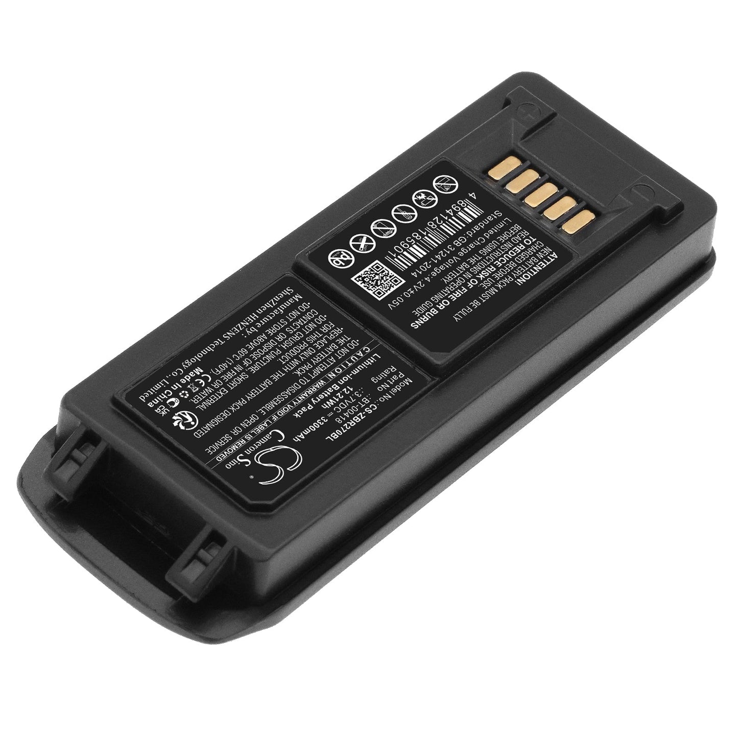 Replacement Battery for Zebra MC2180 – Barcode Scanner – 3300mAh / 12.21Wh / 3.7V