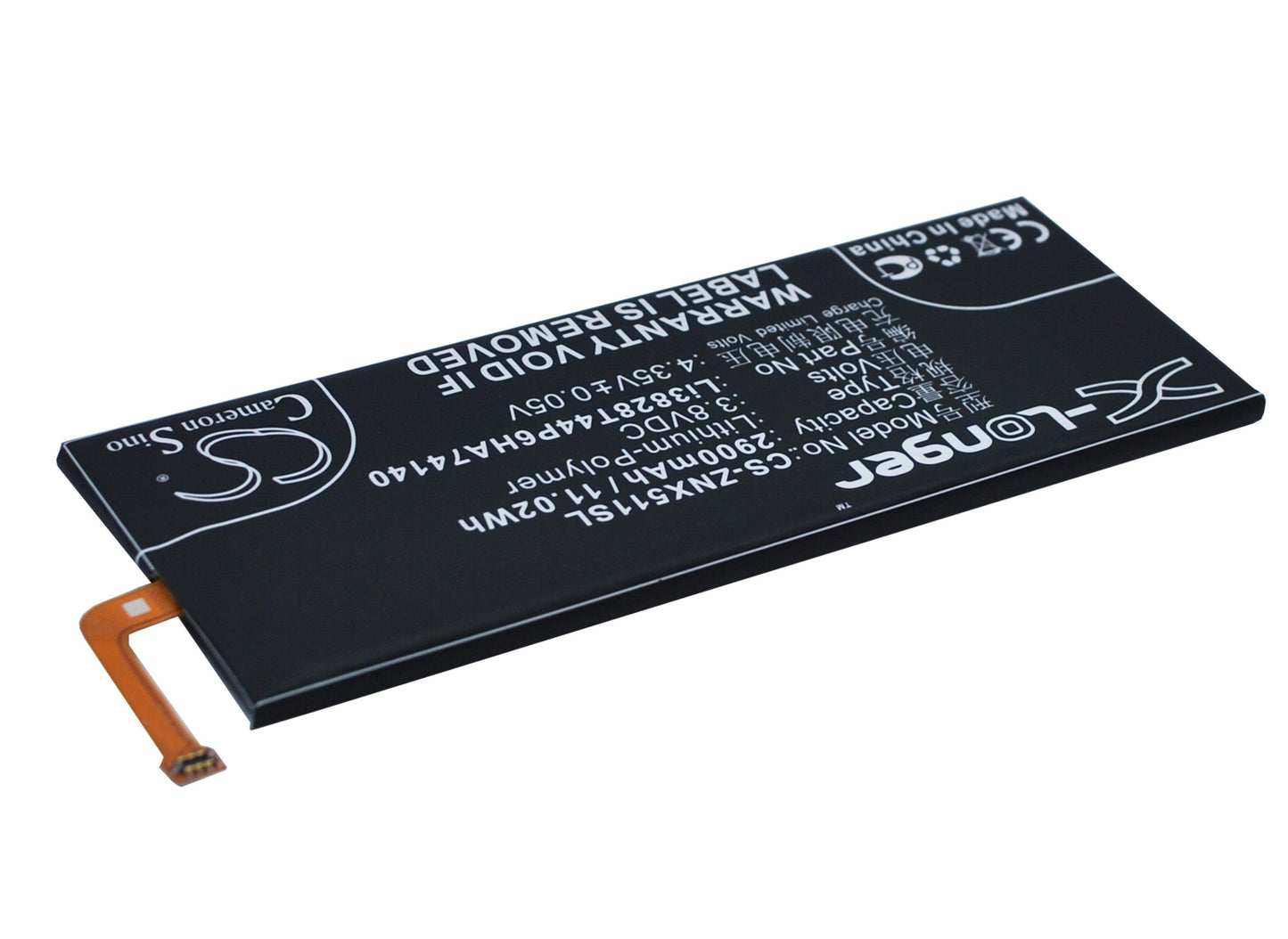 Replacement Battery for ZTE Nubia Z9 – Mobile, SmartPhone – 2900mAh / 11.02Wh / 3.8V