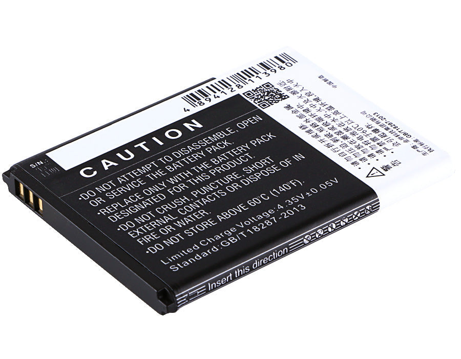 Replacement Battery for ZTE 4G Smart – Mobile, SmartPhone – 2300mAh / 8.74Wh / 3.8V