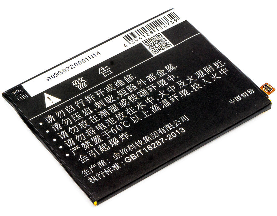 Replacement Battery for ZTE BA910 – Mobile, SmartPhone – 2500mAh / 9.63Wh / 3.85V