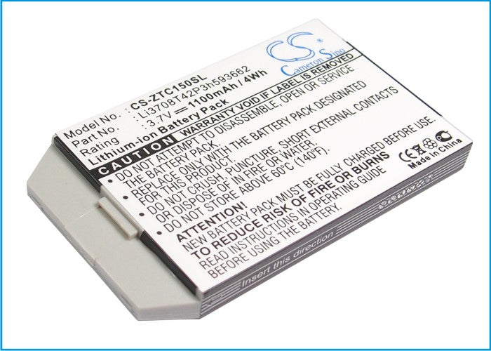 Replacement Battery for ZTE C150 – Mobile, SmartPhone – 1100mAh / 3.7V