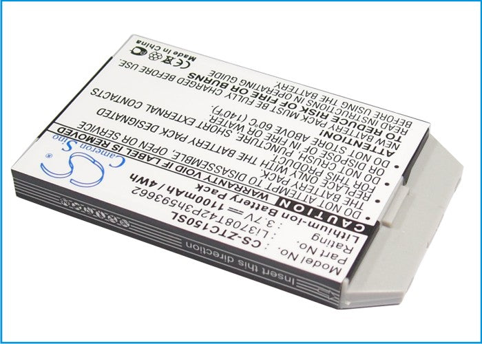 Replacement Battery for ZTE C150 – Mobile, SmartPhone – 1100mAh / 3.7V