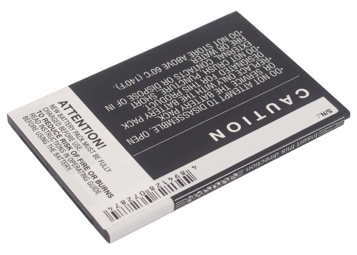 Replacement Battery for ZTE Aurora – Mobile, SmartPhone – 1800mAh / 6.66Wh / 3.7V