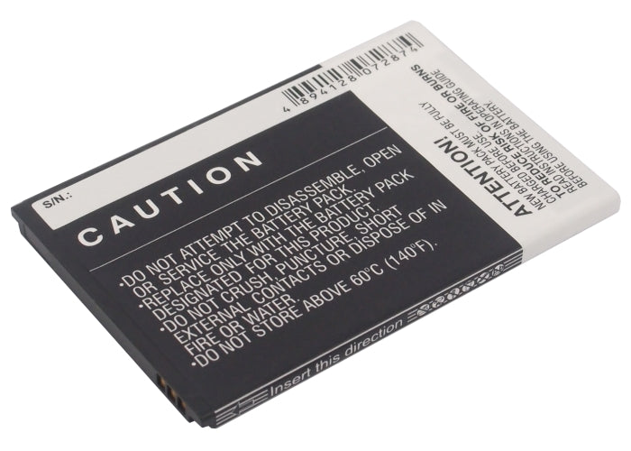 Replacement Battery for ZTE Aurora – Mobile, SmartPhone – 1800mAh / 6.66Wh / 3.7V