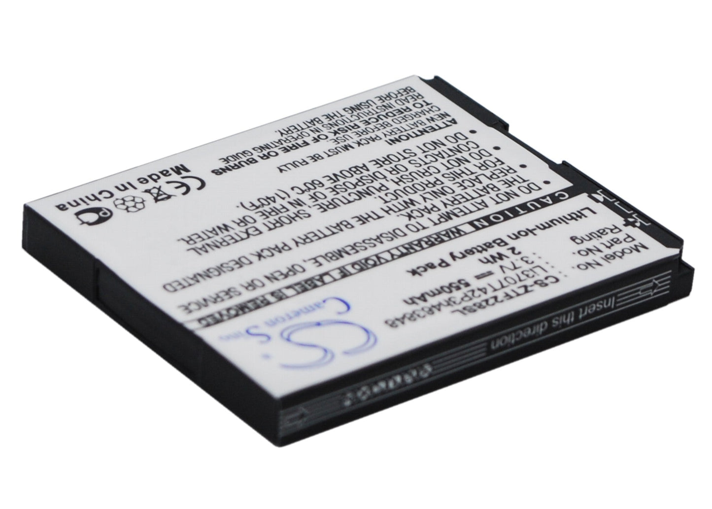Replacement Battery for ZTE A711 – Mobile, SmartPhone – 550mAh / 3.7V