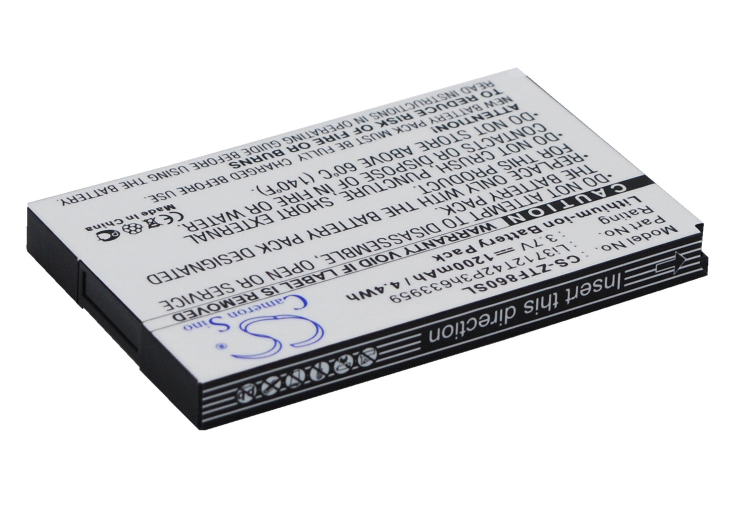 Replacement Battery for ZTE E700 F860 F868 F866 – Mobile, SmartPhone – 1200mAh / 3.7V