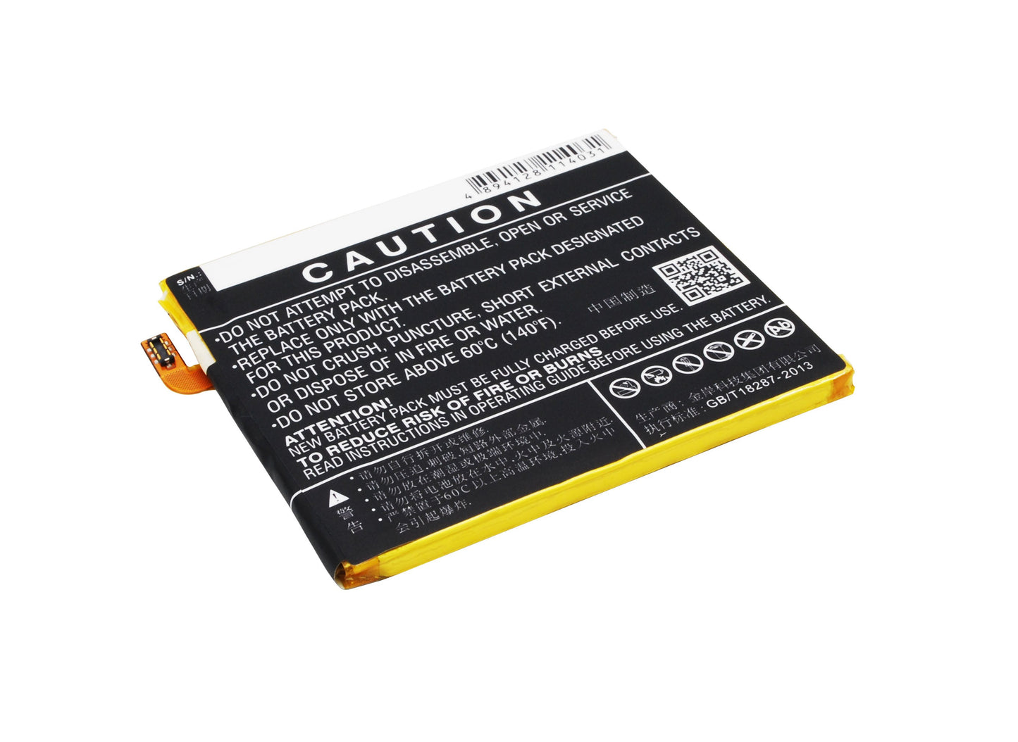 Replacement Battery for ZTE A450 – Mobile, SmartPhone – 3400mAh / 12.92Wh / 3.8V