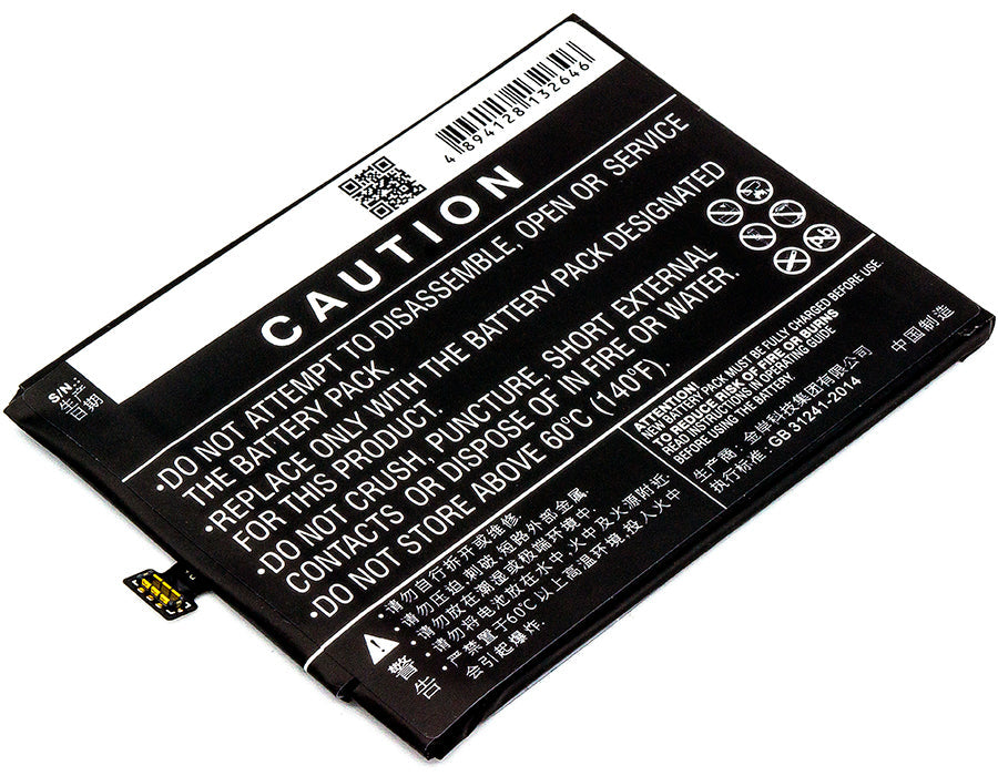 Replacement Battery for ZTE Nubia Z17 – Mobile, SmartPhone – 3100mAh / 11.94Wh / 3.85V