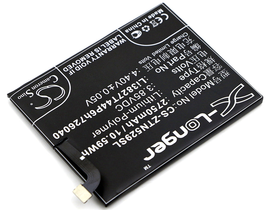 Replacement Battery for ZTE Nubia Z11 mini – Mobile, SmartPhone – 2750mAh / 10.59Wh / 3.85V