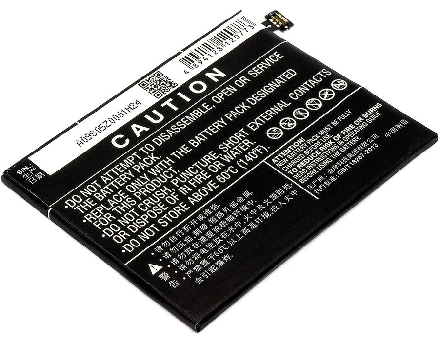 Replacement Battery for ZTE Nubia M2 Lite – Mobile, SmartPhone – 3000mAh / 11.55Wh / 3.85V