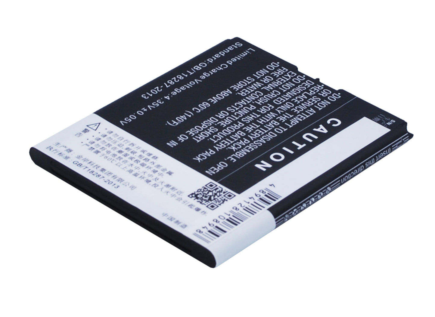 Replacement Battery for ZTE Obsidian – Mobile, SmartPhone – 1800mAh / 6.84Wh / 3.8V