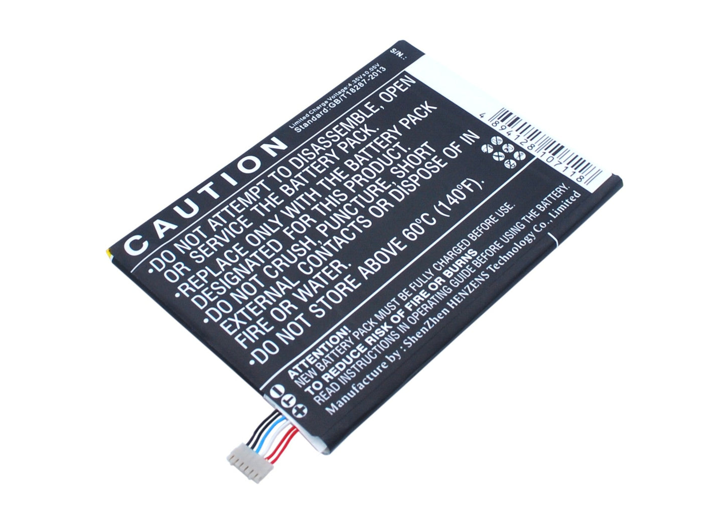 Replacement Battery for ZTE BA602 – Mobile, SmartPhone – 3000mAh / 11.40Wh / 3.8V