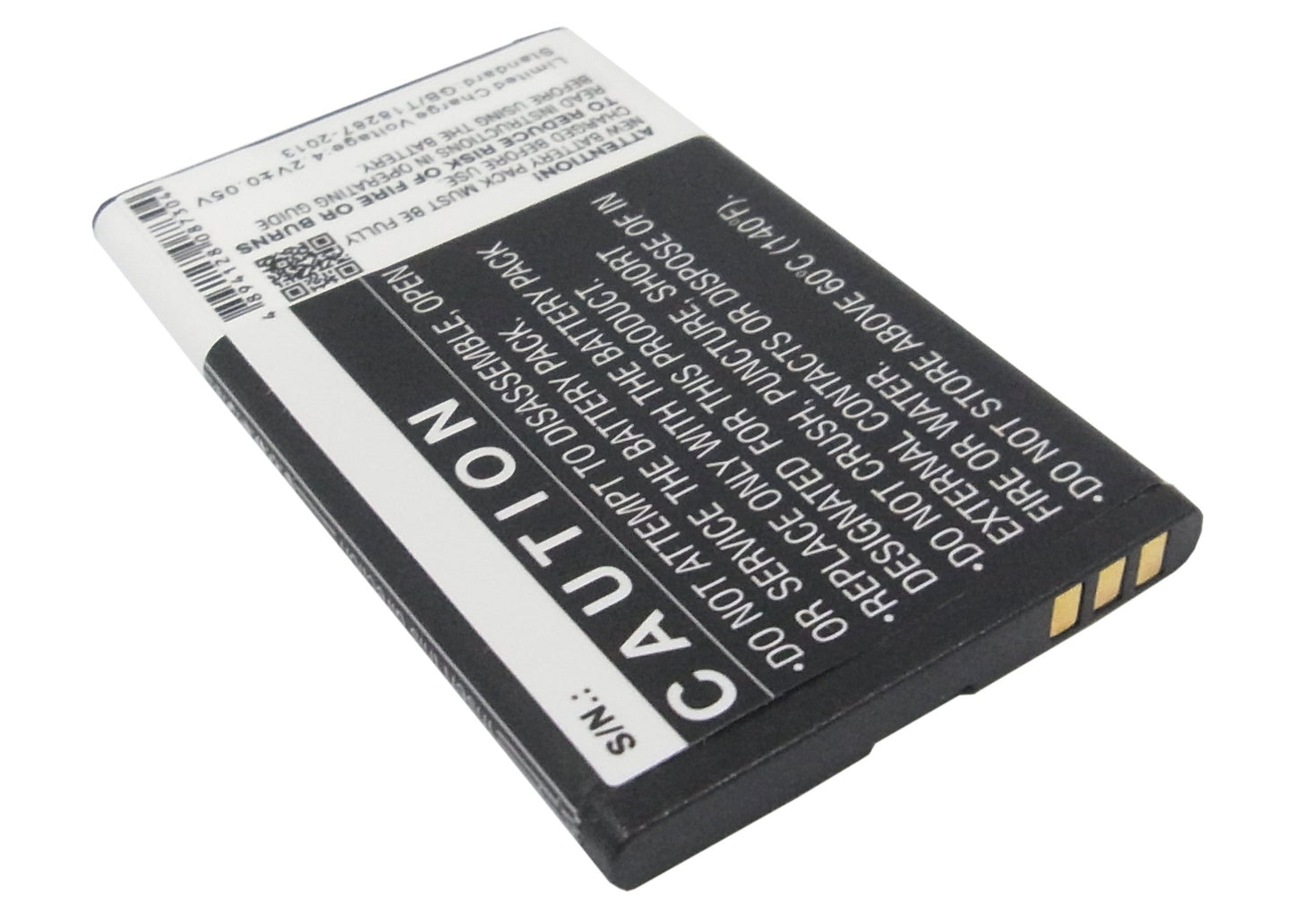 Replacement Battery for ZTE S207 – Mobile, SmartPhone – 1200mAh / 4.44Wh / 3.7V