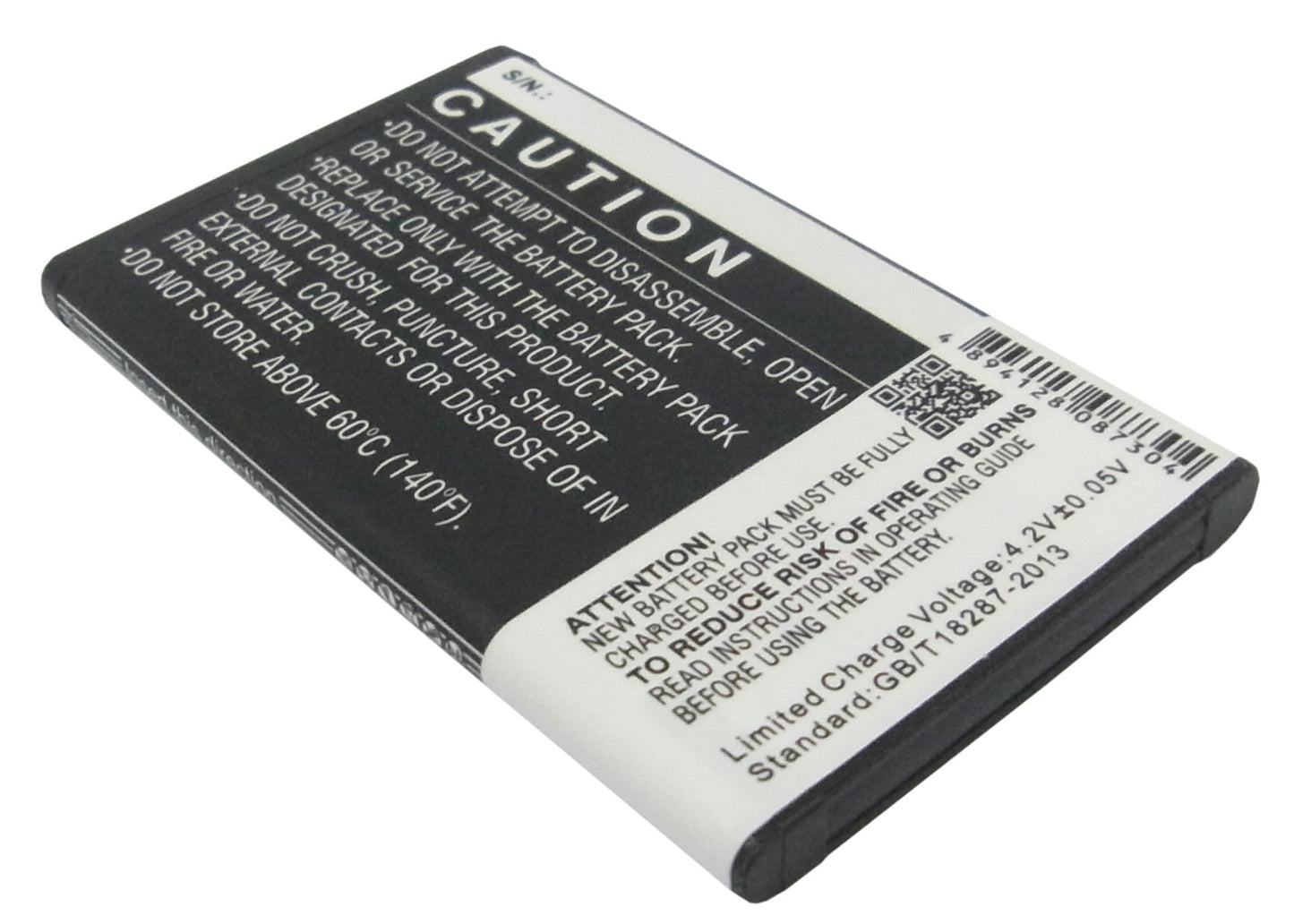Replacement Battery for ZTE S207 – Mobile, SmartPhone – 1200mAh / 4.44Wh / 3.7V