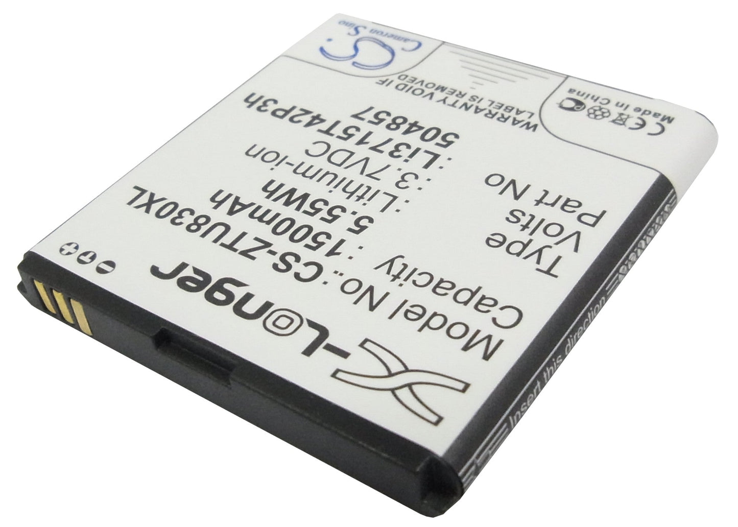 Replacement Battery for ZTE Blade C2 – Mobile, SmartPhone – 1500mAh / 5.55Wh / 3.7V