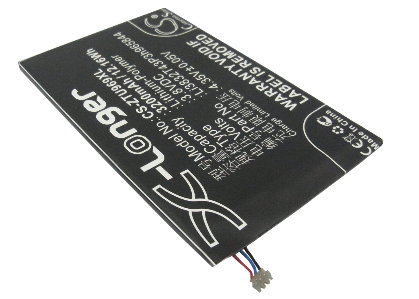Replacement Battery for ZTE Grand Memo – Mobile, SmartPhone – 3200mAh / 12.16Wh / 3.8V