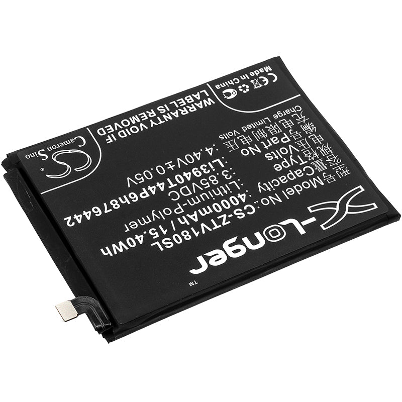 Replacement Battery for ZTE Nubia V18 – Mobile, SmartPhone – 4000mAh / 15.40Wh / 3.85V