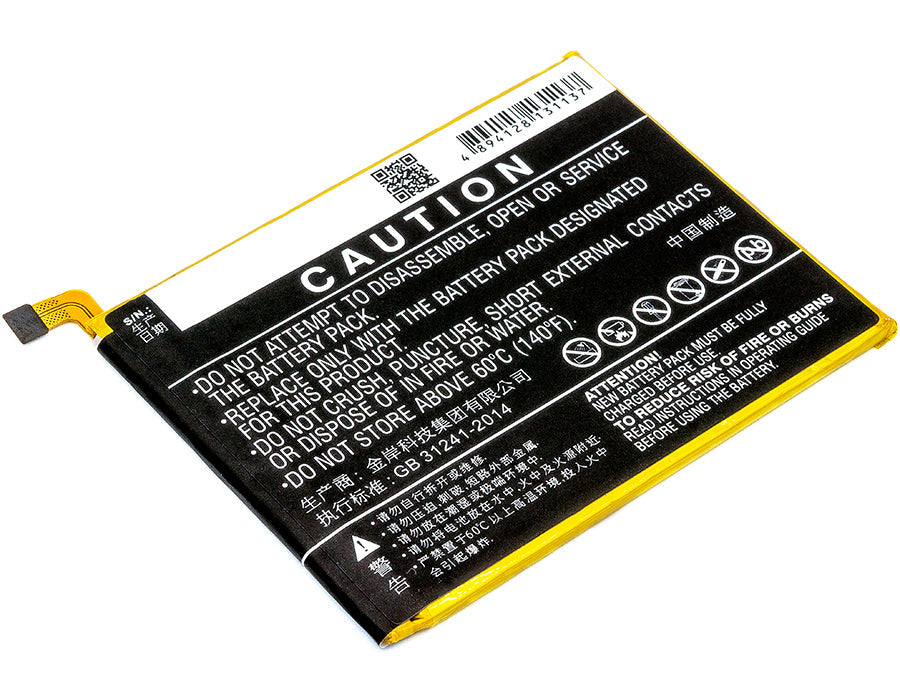 Replacement Battery for ZTE Blade V8 – Mobile, SmartPhone – 2700mAh / 10.40Wh / 3.85V