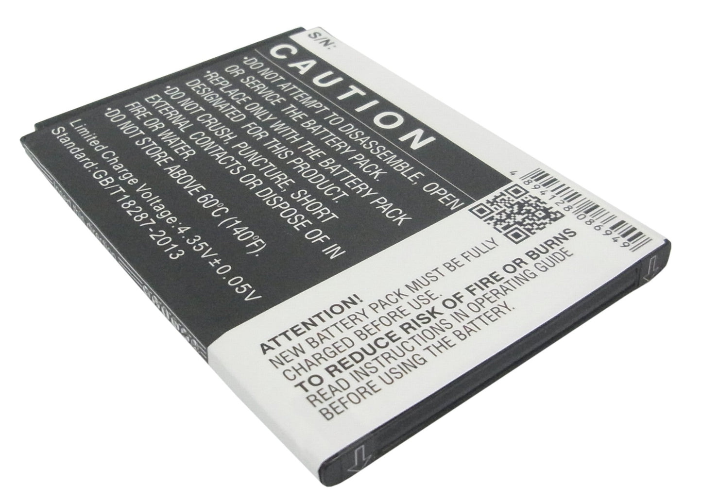Replacement Battery for ZTE Grand X Quad – Mobile, SmartPhone – 2500mAh / 9.50Wh / 3.8V