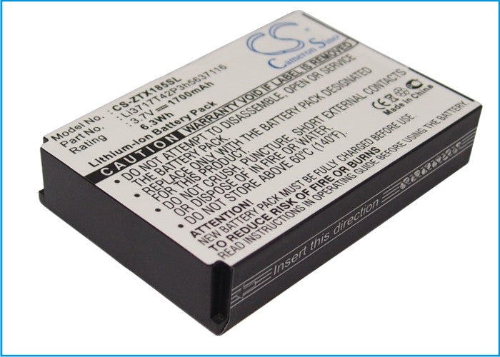 Replacement Battery for ZTE C60 – Mobile, SmartPhone – 1700mAh / 6.3Wh / 3.7V