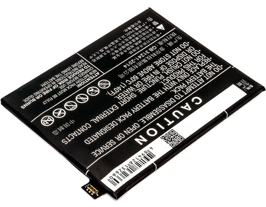 Replacement Battery for ZTE Nubia M2 – Mobile, SmartPhone – 3600mAh / 13.86Wh / 3.85V