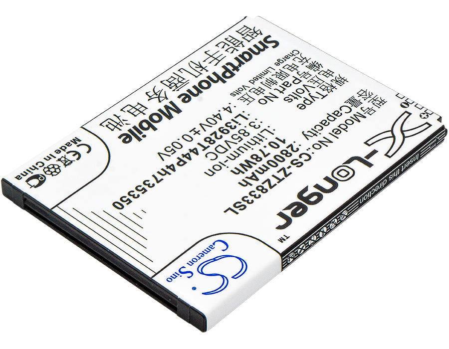 Replacement Battery for ZTE Avid Trio – Mobile, SmartPhone – 2800mAh / 10.78Wh / 3.85V