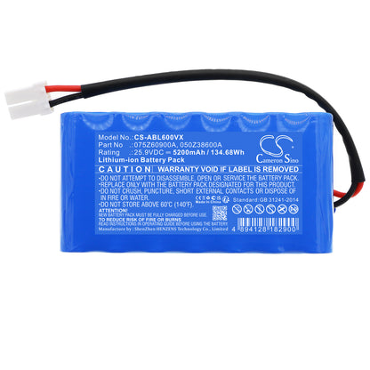 Replacement Battery for Ambrogio L15 Deluxe L20 S+, L20 Twenty, – 5200mAh / 134.68Wh