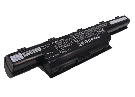 Replacement Battery for eMachines  D442 – Notebook, Laptop – 6600mAh / 73.26Wh / 11.1V