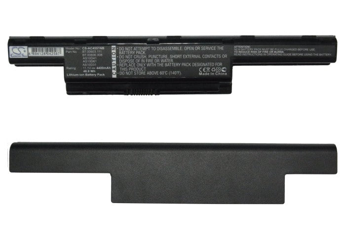 Replacement Battery for Gateway  NS41I – Notebook, Laptop – 4400mAh / 48.84Wh / 11.1V