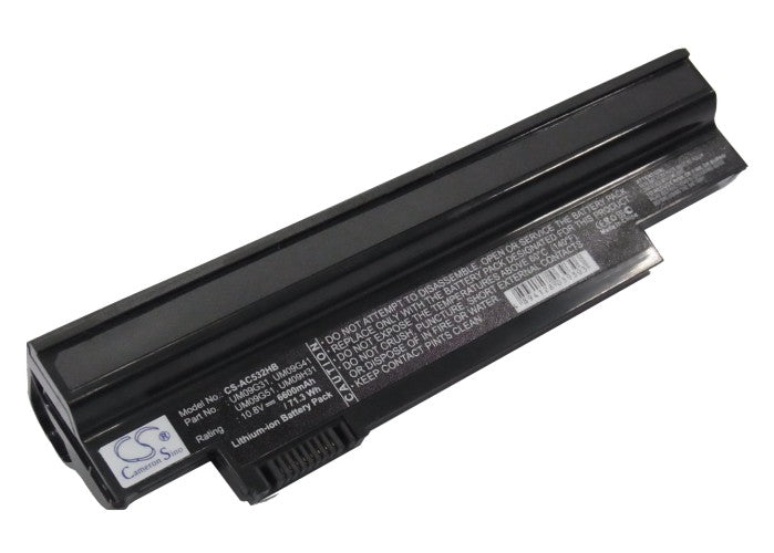 Replacement Battery for Acer  AO532h-21b – Notebook, Laptop – 6600mAh / 10.8V