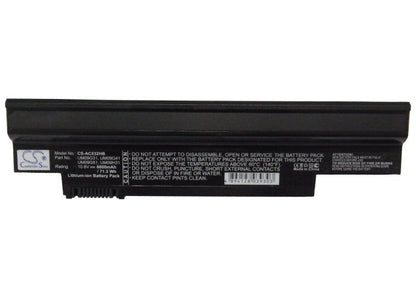 Replacement Battery for Acer  AO532h-21b – Notebook, Laptop – 6600mAh / 10.8V